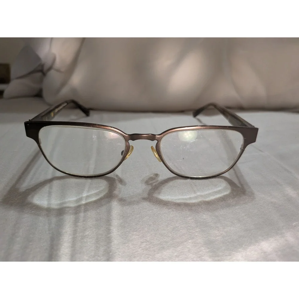 JOHN VARVATOS TITANIUM V361 EYEGLASSES FRAME BROWN TORTOISE 53-19-145